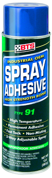 Aerosol adhesivo de alta resistencia Tipo 91, 580 ml.
